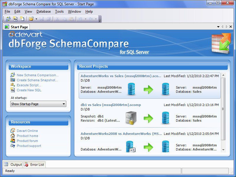 Devart dbForge Schema Compare for SQL Server v4.1.37 Professional + Patch
