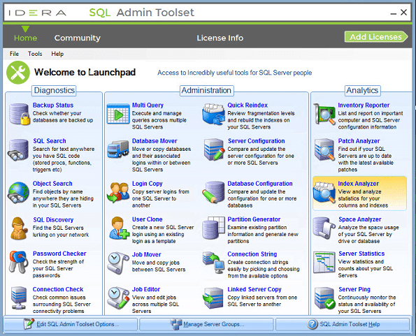 Idera SQL Admin Toolset v1.9.1.328 + Crack