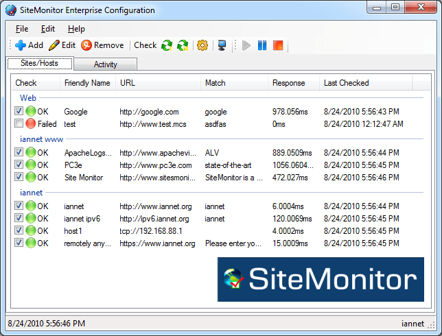 SiteMonitor Enterprise v4.0 + Keygen